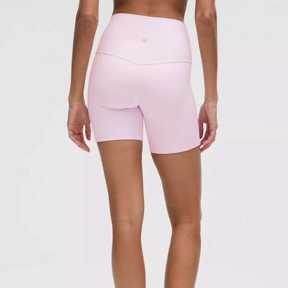 Lululemon Align™ High-Rise Short 6" in Pink Organza Size 6 BNWT - Picture 3 of 5